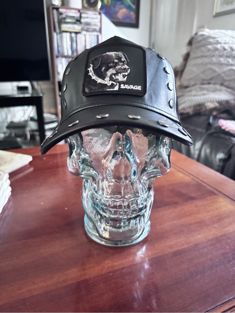 Goorin Bros. “SAVAGE” Studded Leather Trucker Hat. Mesh SnapBack NWT